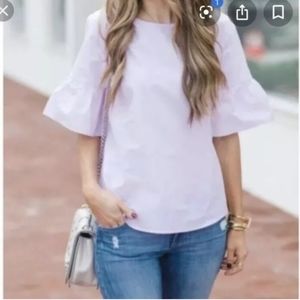 J. Crew Button Back Top